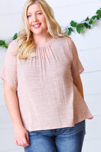 Load image into Gallery viewer, Mauve Tie Back Crinkle Floral Top