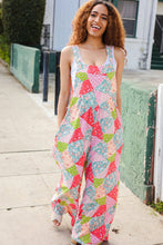 Load image into Gallery viewer, Stand Out Multicolor Boho Patchwork Wide Leg Overall Jumpsuit