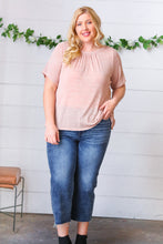 Load image into Gallery viewer, Mauve Tie Back Crinkle Floral Top