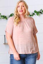 Load image into Gallery viewer, Mauve Tie Back Crinkle Floral Top