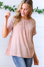 Load image into Gallery viewer, Mauve Tie Back Crinkle Floral Top