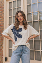 Load image into Gallery viewer, Paisley Petal Graphic Tee in Cream