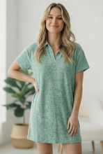 Load image into Gallery viewer, Got Green Light Textured Lounge Dress