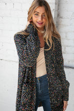 Load image into Gallery viewer, Popcorn Block Confetti Open Sweater Cardigan