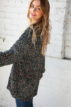 Load image into Gallery viewer, Popcorn Block Confetti Open Sweater Cardigan