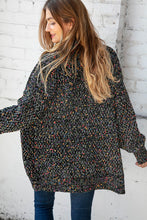 Load image into Gallery viewer, Popcorn Block Confetti Open Sweater Cardigan