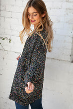 Load image into Gallery viewer, Popcorn Block Confetti Open Sweater Cardigan