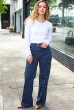Load image into Gallery viewer, Judy Blue Medium Wash High Waist Wide Leg Jeans
