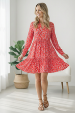 Load image into Gallery viewer, Cherry Blossom Twirl Floral Dress
