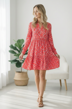 Load image into Gallery viewer, Cherry Blossom Twirl Floral Dress

