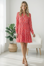 Load image into Gallery viewer, Cherry Blossom Twirl Floral Dress
