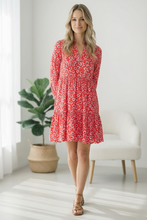 Load image into Gallery viewer, Cherry Blossom Twirl Floral Dress
