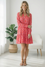 Load image into Gallery viewer, Cherry Blossom Twirl Floral Dress
