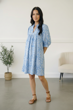 Load image into Gallery viewer, Garden at the Harbor Blue Dress

