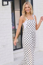 Load image into Gallery viewer, Spot On Polka Dot Wide Leg Overall Jumpsuit
