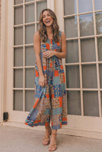 Load image into Gallery viewer, Patchwork Dream Halter Jumpsuit
