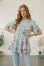 Load image into Gallery viewer, In the Mint Meadows Tiered Babydoll Top
