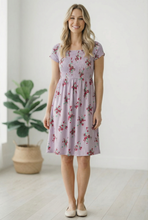 Load image into Gallery viewer, My Favorite Chapter Lilac Floral Dress
