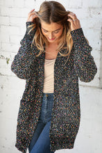 Load image into Gallery viewer, Popcorn Block Confetti Open Sweater Cardigan
