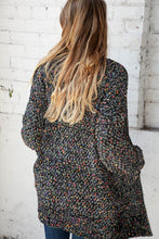 Load image into Gallery viewer, Popcorn Block Confetti Open Sweater Cardigan
