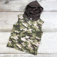 Load image into Gallery viewer, Camo Boys Hooded Shirt
